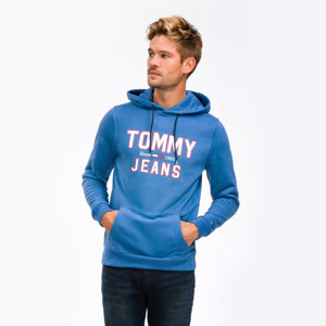 Tommy Jeans pánská modrá mikina Essential Logo - L (CE4)